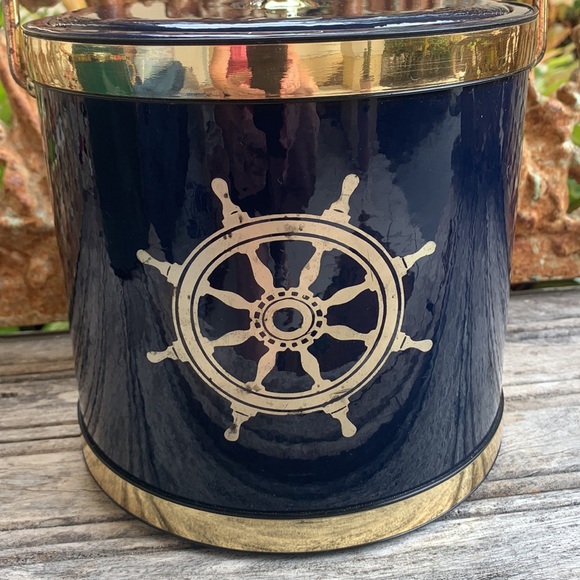 Vintage Nautical Kraftware Large Ice Bucket - Picture 3 of 9